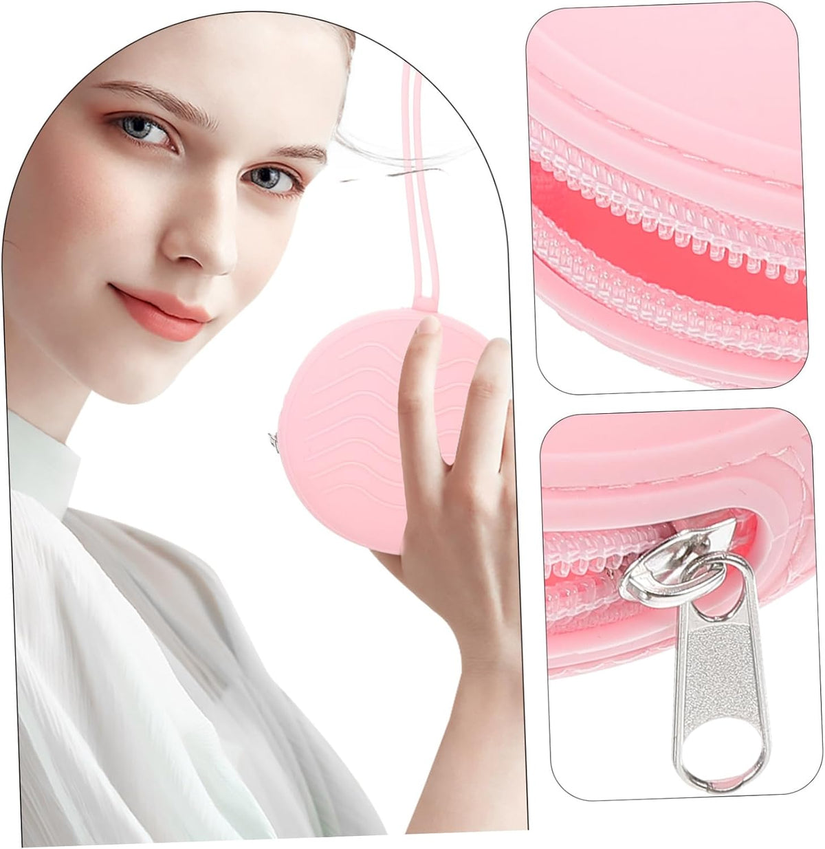 3pcs Portable Storage Case Convenient Reusable Organizer for Women for Daily Use Easy Cleaning