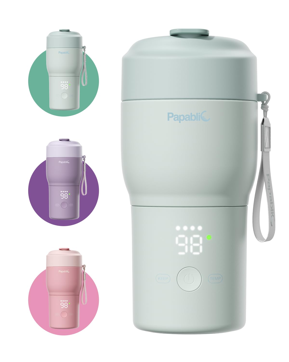 Portable Bottle Warmer Pro for Travel Bundle with Innovative 360° CapsuleChill Breastmilk Cooler