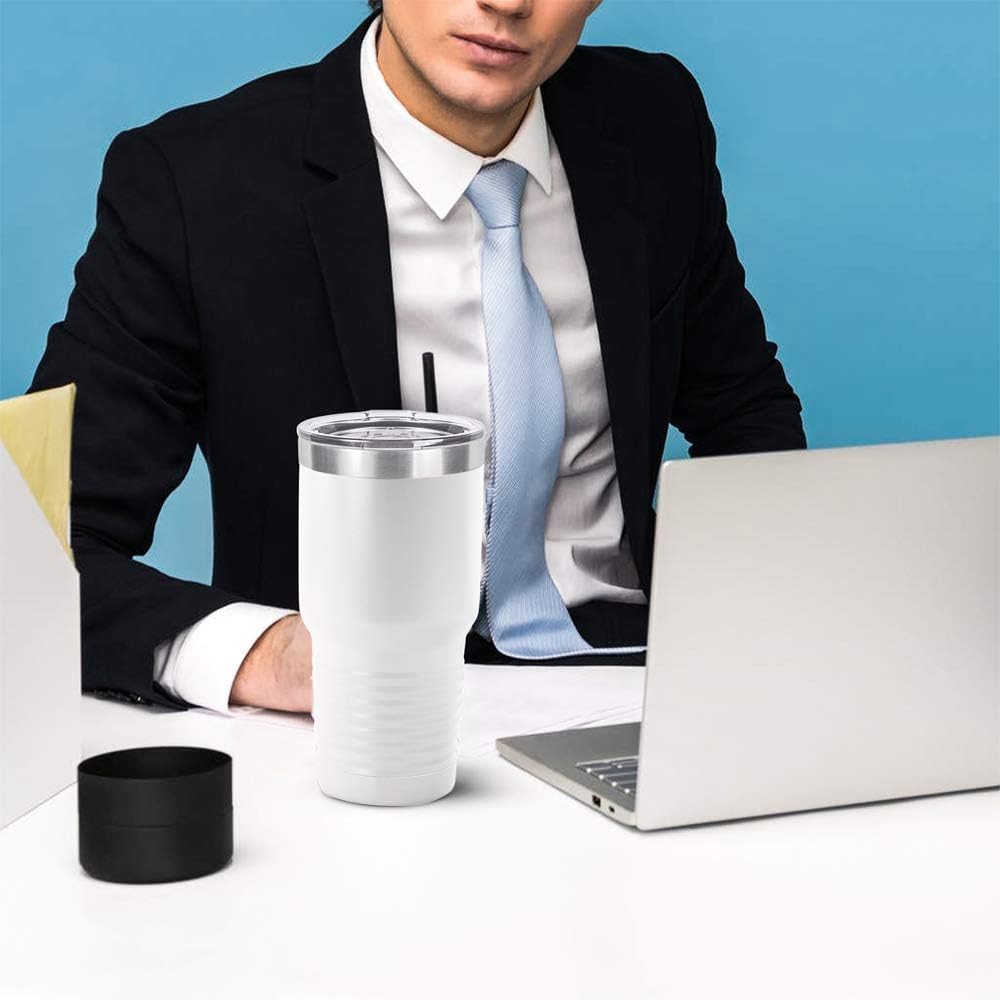Personalized Stainless Steel Vacuum Double Insulated Travel Tumbler Coffee Mug w/Splash Proof Slider Lid| Custom Laser Engraved 44 Options | Hot & Cold Drink Use (Maroon-Custom, 20oz)