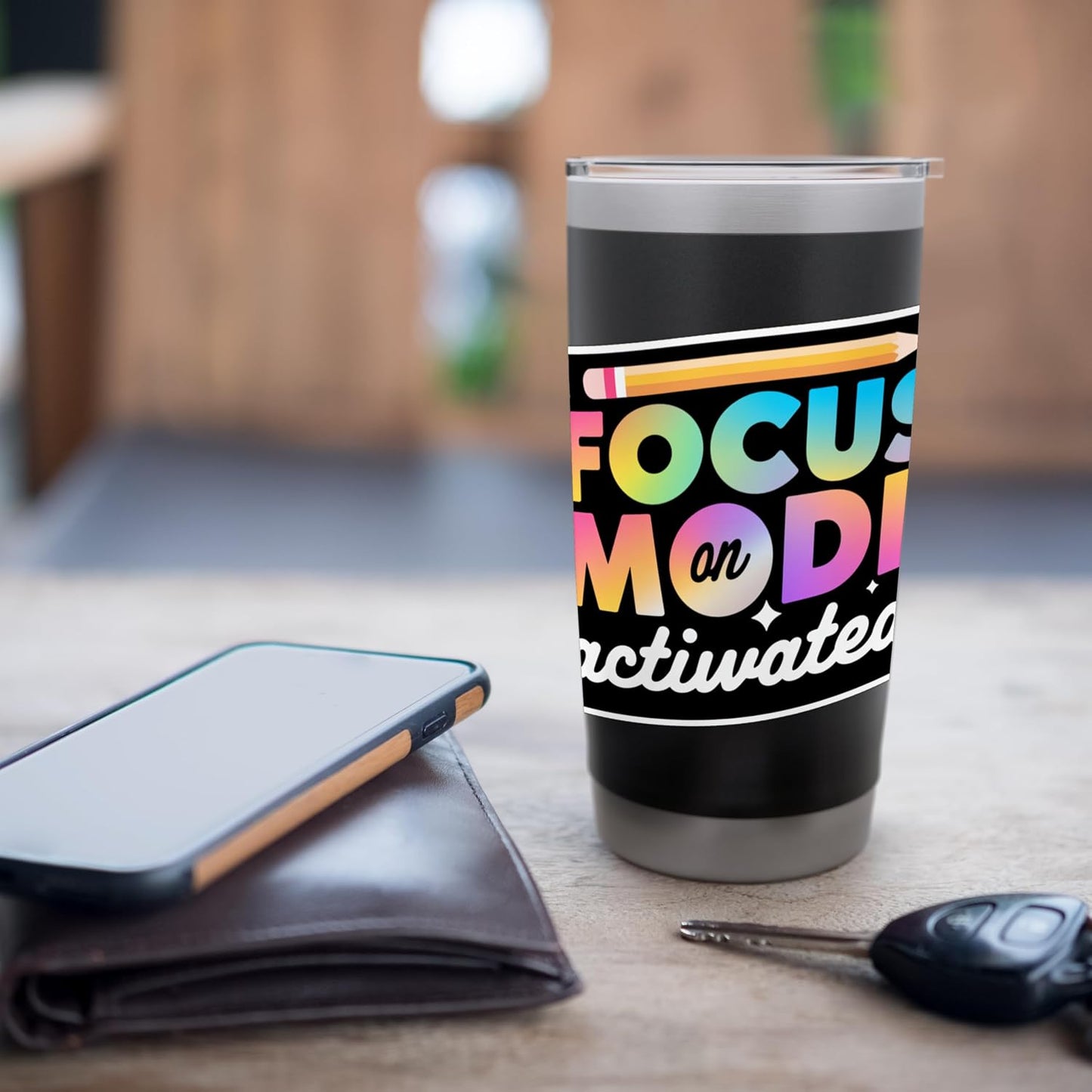 Activated Focus Mode Art Stainless Steel Insulated Tumbler