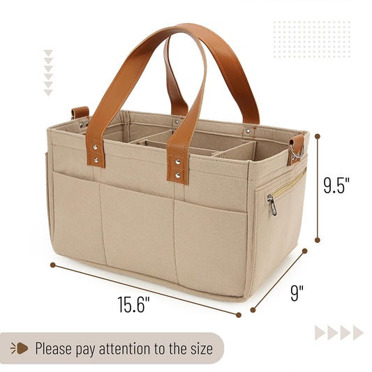 Baby Diaper Caddy Organizer, Leather Strap, Baby Organizer
