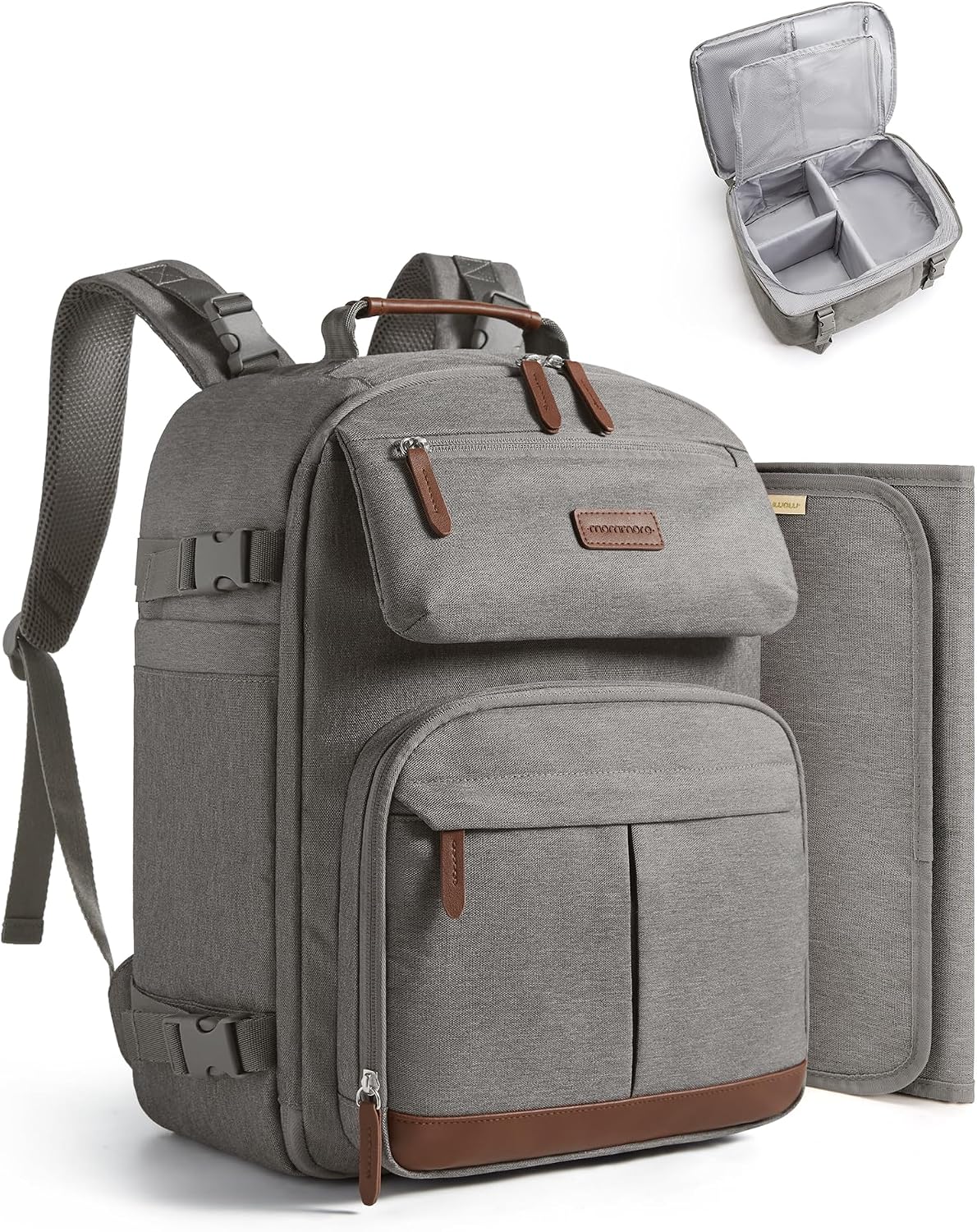 Diaper Bag Backpack Multi-Pocket Travel Baby Bag with Changing Pad