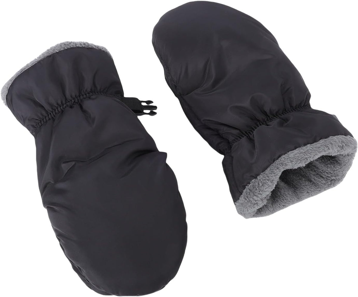 Stroller Hand Muffs Winter Thick Warm Gloves for Outdoor Strolls with Adjustable Straps Baby Stroller Accessories