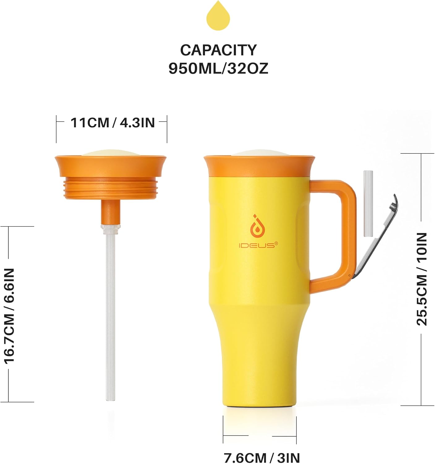 17 oz Travel Coffee Mug, Double Wall Vacuum Stainless Steel Insulated Coffee Tumbler With Lid, Splash-Proof & Cup Holder Friendly, Keeps Drinks Hot/Cold, Dishwasher Safe, Celadon