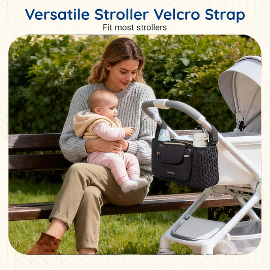 Universal Stroller Organizer with Insulated Cup Holders