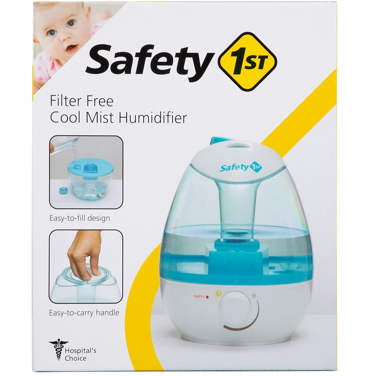Filter Free Cool Mist Humidifier, Pink, Pink
