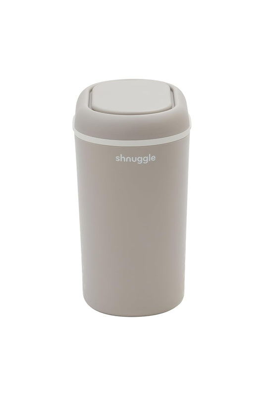 Eco-Touch Baby Nappy Diaper Bin - Odor Lock Airlock, No Costly Refills, 10L Capacity, Recyclable, Use Any Bag - Taupe Nursery Diaper Pail