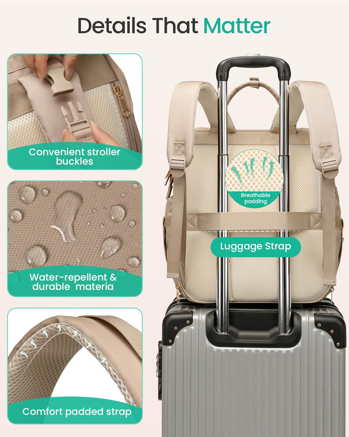 Extra Large Breast Pump Bag & Insulated Cooler, Dual-Deck Design