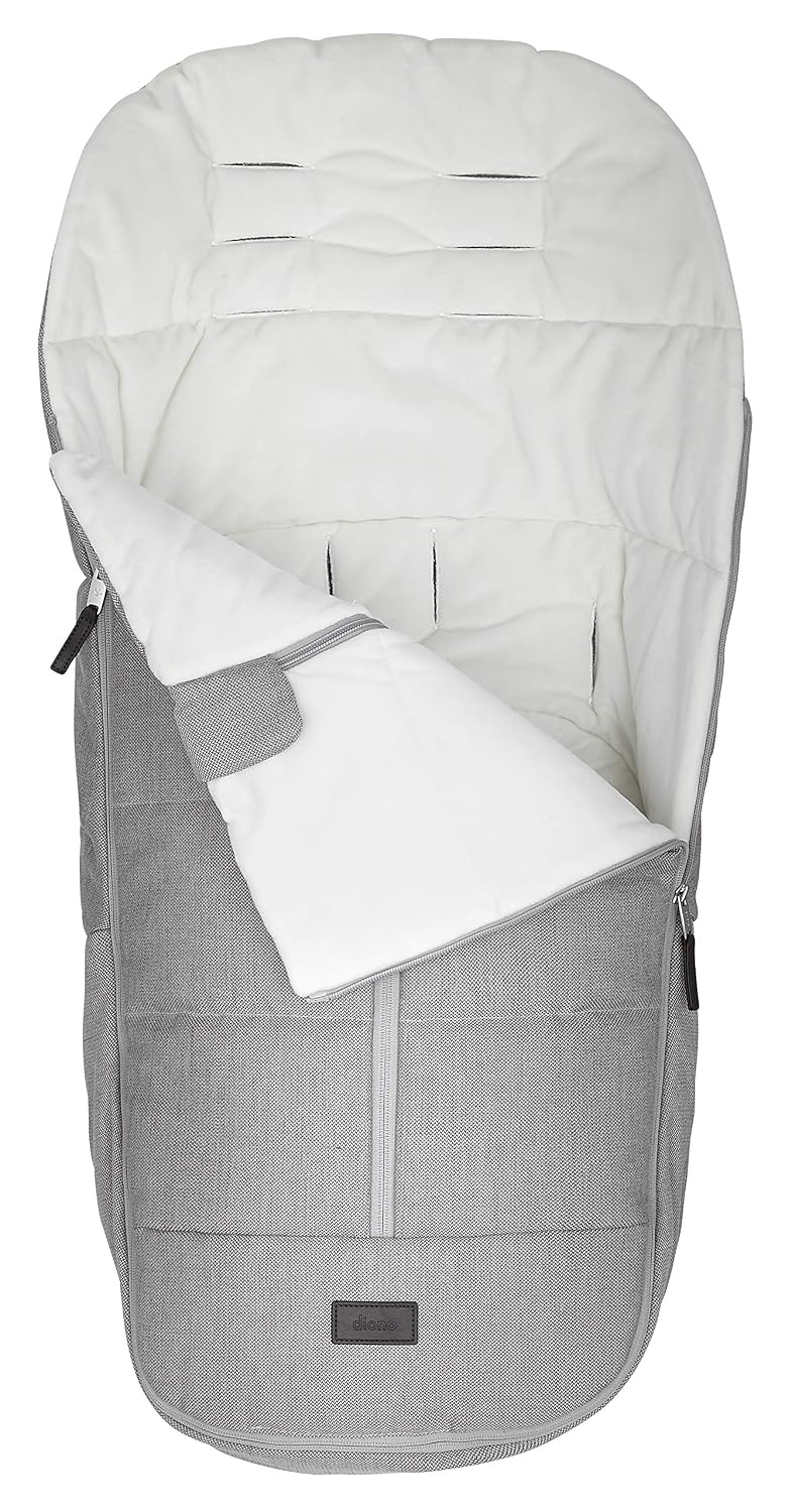 Quantum Classic All Weather Footmuff To Protect Your Baby in Car Seats & Strollers, Light Grey Cube