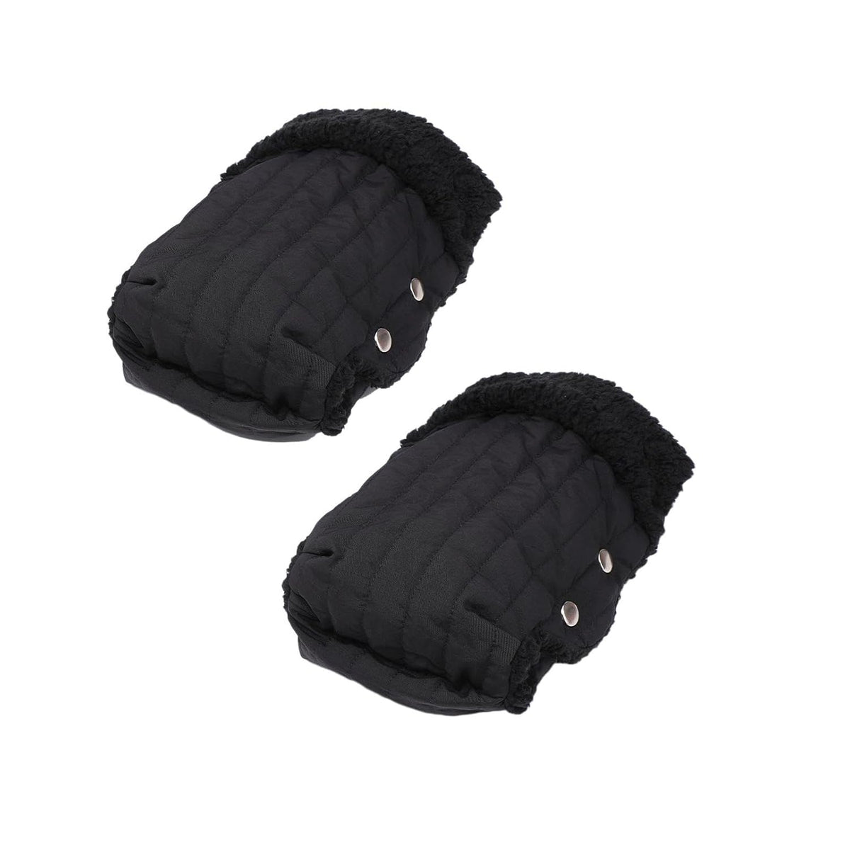 Pushchair Gloves Fleece Pram Hand Warmer Breathable Waterproof Windproof Pram Muff Handmuff Warm Gloves Universal Material for Walking Outdoors Cold W, Black