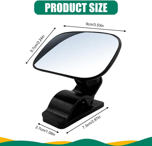 Baby Car Mirror, Car Seat Mirrors, Wide Angle Convex Clip-on Mirrors, Universal Auto Interior Accessories Children Backseat Adjustable Rearview Mirror for Viewing Rear Passengers