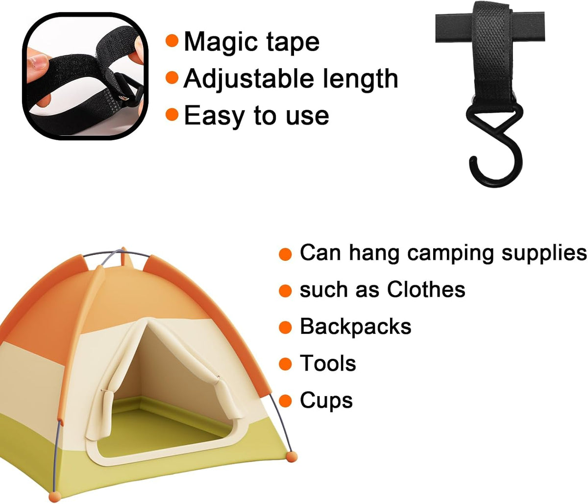 Stroller Hooks for Bags 12pcs Baby Stroller Clip and Hooks Mom Purse Shopping Wheelchair Tent Outdoor Camping Shopping Carabiner Clip