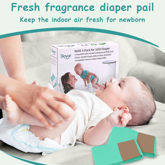 3 Pack Diaper Pail Refills for Dekor Classic