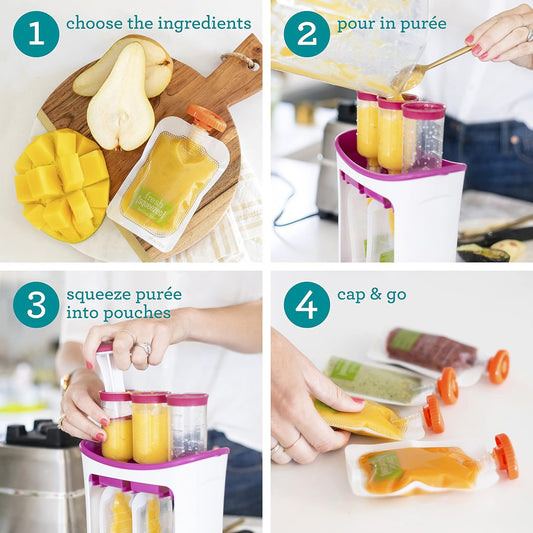 Squeeze Station, Purple, Homemade Pouches Made Simple