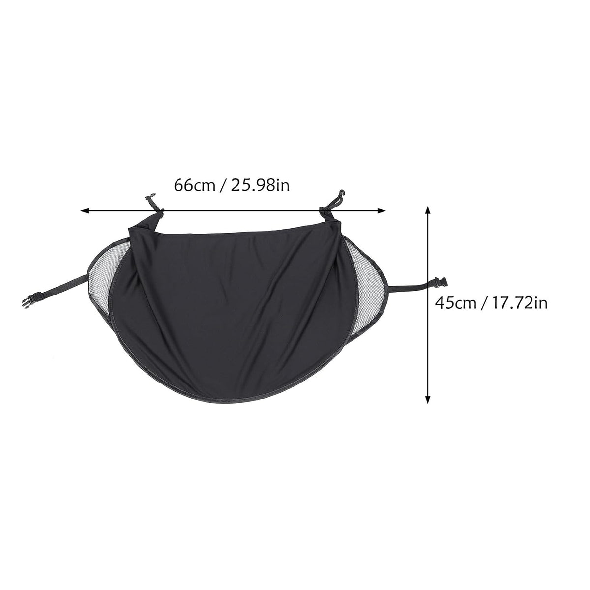 Stroller Sun Shade Universal UV Canopy Extension Mesh Visor Black