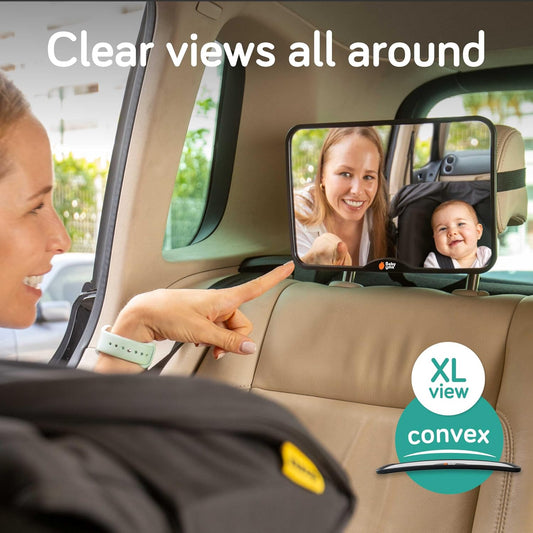 Baby Car Mirror – Shatterproof Backseat Accessory for Rear Facing Infant, Clear Wide View Design for Safe Travel Monitoring