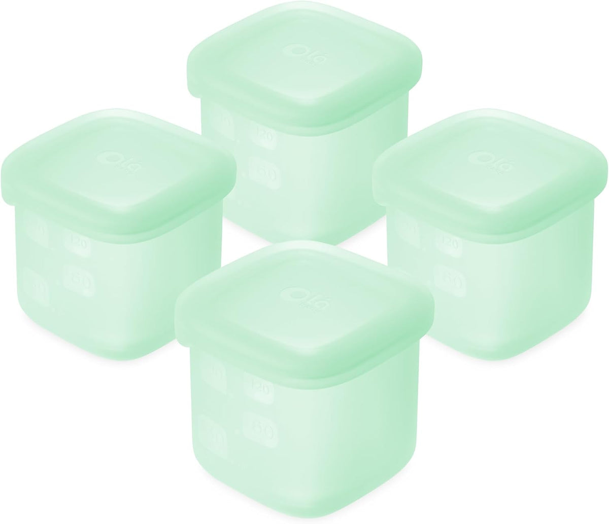 Silicone Baby Food Storage Containers 4pk, 2oz (Lilac)