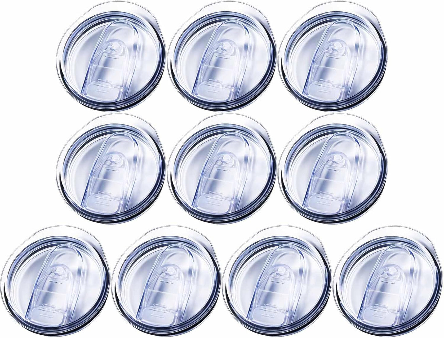 3 Pack 20oz Skinny Straight Body Stainless Steel Tumbler Replacement Lid,Spill Proof Splash Resistant Silicon Sliding cover for 2.76inch mouth,Straw Friendly for work, travel and Daily Life