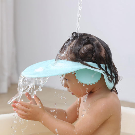 Baby shampoo cap shower visor shield hat kids bath Washing Hair rinser Prevents Water from Pooling in Face for To protect the eyes and ears of toddlers and children