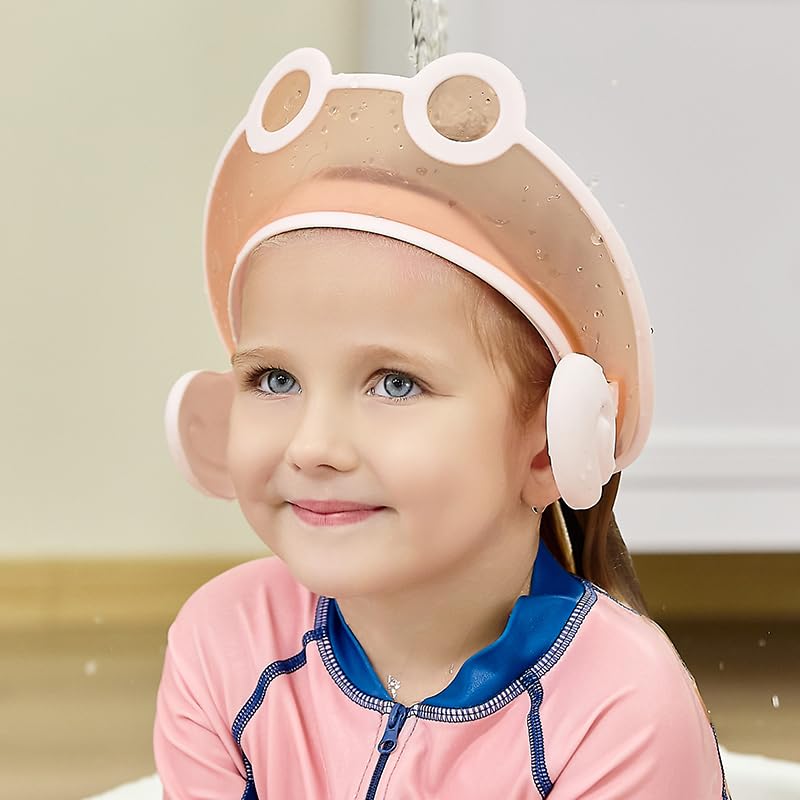 Baby shampoo cap shower visor shield hat kids bath Washing Hair rinser Prevents Water from Pooling in Face for To protect the eyes and ears of toddlers and children