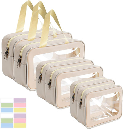 6PCS Diaper Bag Organizer Pouches Setwith Dual Zippers, Handheld, Labels