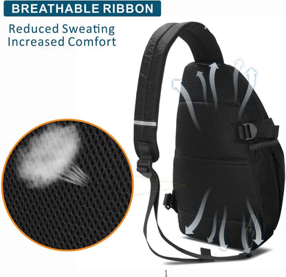 Sling Bag Crossbody Shoulder Outdoor Travel Hiking Backpack for Women & Men