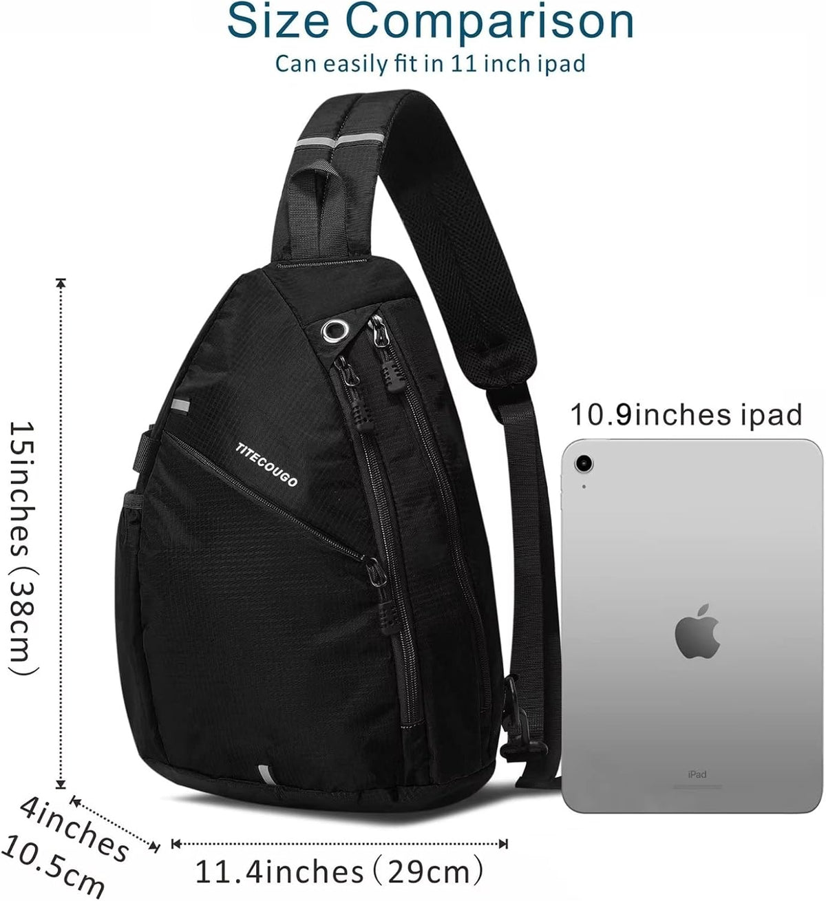 Sling Bag Crossbody Shoulder Outdoor Travel Hiking Backpack for Women & Men