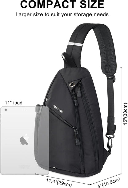 Sling Bag Crossbody Shoulder Outdoor Travel Hiking Backpack for Women & Men