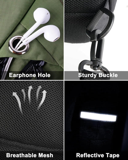 Sling Bag Crossbody Shoulder Outdoor Travel Hiking Backpack for Women & Men