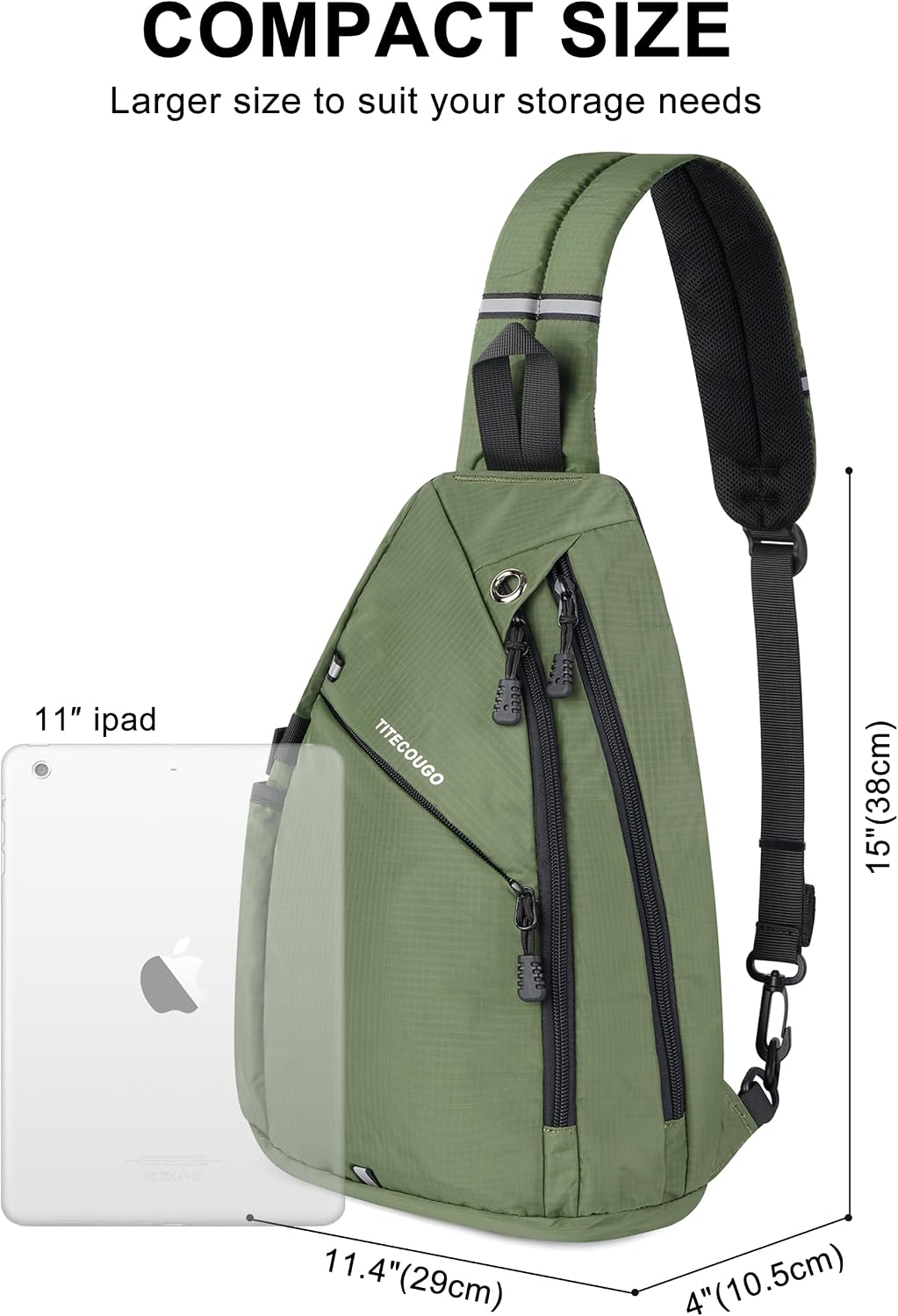 Sling Bag Crossbody Shoulder Outdoor Travel Hiking Backpack for Women & Men