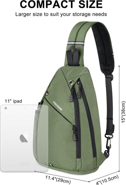 Sling Bag Crossbody Shoulder Outdoor Travel Hiking Backpack for Women & Men