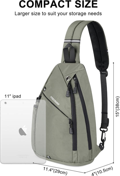 Sling Bag Crossbody Shoulder Outdoor Travel Hiking Backpack for Women & Men