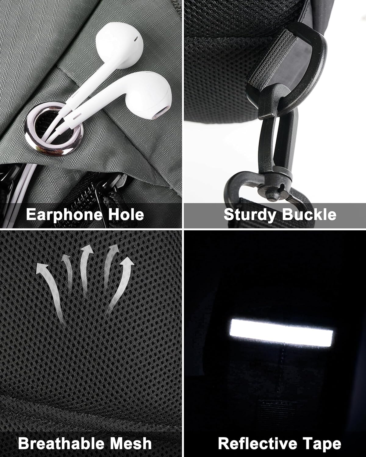 Sling Bag Crossbody Shoulder Outdoor Travel Hiking Backpack for Women & Men