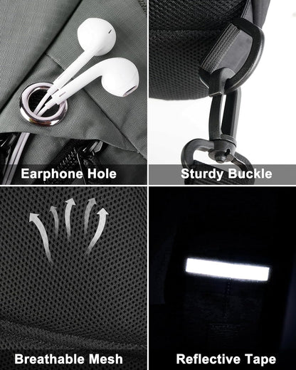 Sling Bag Crossbody Shoulder Outdoor Travel Hiking Backpack for Women & Men