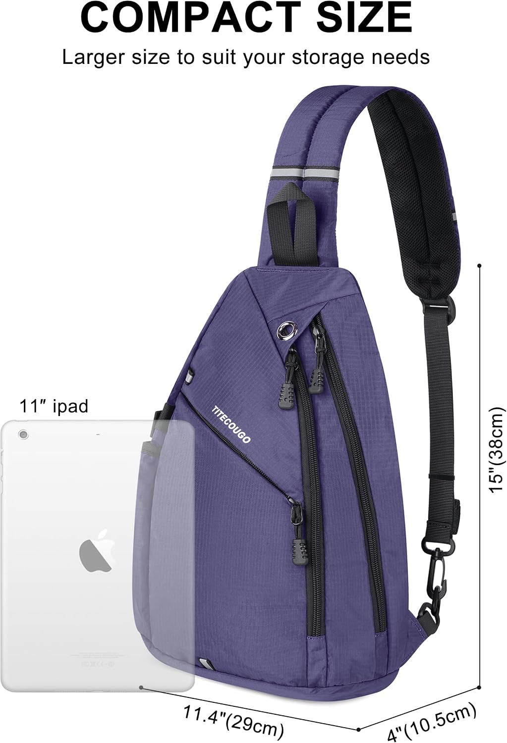 Sling Bag Crossbody Shoulder Outdoor Travel Hiking Backpack for Women & Men