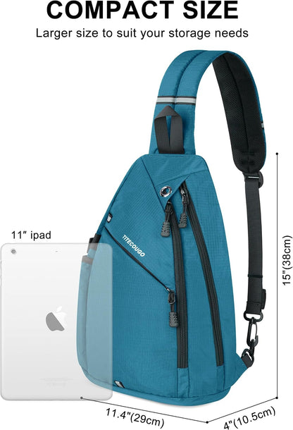 Sling Bag Crossbody Shoulder Outdoor Travel Hiking Backpack for Women & Men