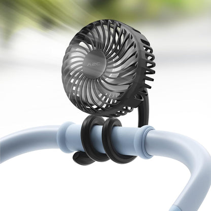 A2C Portable Stroller Fan for Outdoor, Rechargeable Baby Carriage Fan