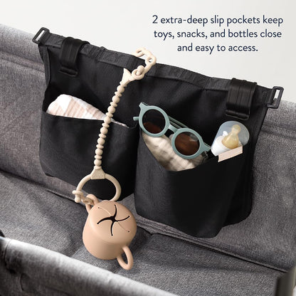 Stroller Organizer, Wagon Storage Bag with Pockets & Toy Loops