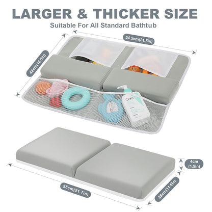 Comfortable Soft Baby Support Bathtub Kneeler Mat Knee Saver Cushion and Bathroom Elbow Rest Pad Set