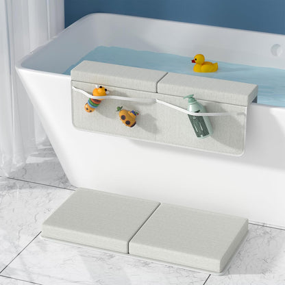 Comfortable Soft Baby Support Bathtub Kneeler Mat Knee Saver Cushion and Bathroom Elbow Rest Pad Set