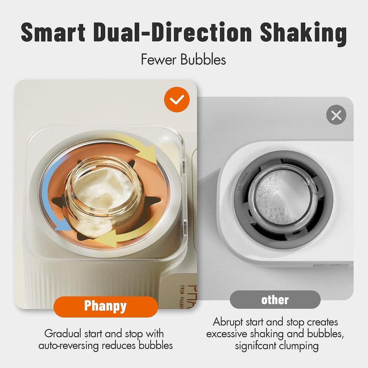 SmartSwirl Waterless Bottle Warmer - Patented Airbag Heating for Nutrient Protection, Off-Center & Smart Dual-Direction Mixing for Clump-Free Formula, Fits All Bottles, Quiet & Safe