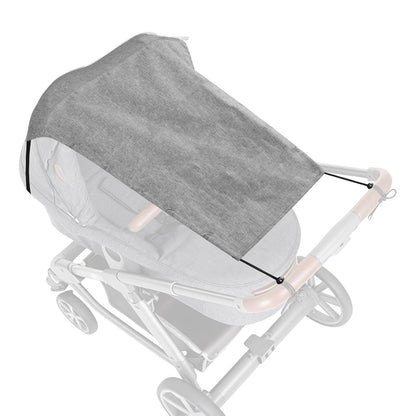 Stroller Sun Shade Baby Stroller Sun Cover,Universal Pram Sunshade for Pushchair, Buggy and Carrycot, Sun Stroller with UV Protection 50+, Sun Shade Blackout Blind Black, Grey 50x30x67cm