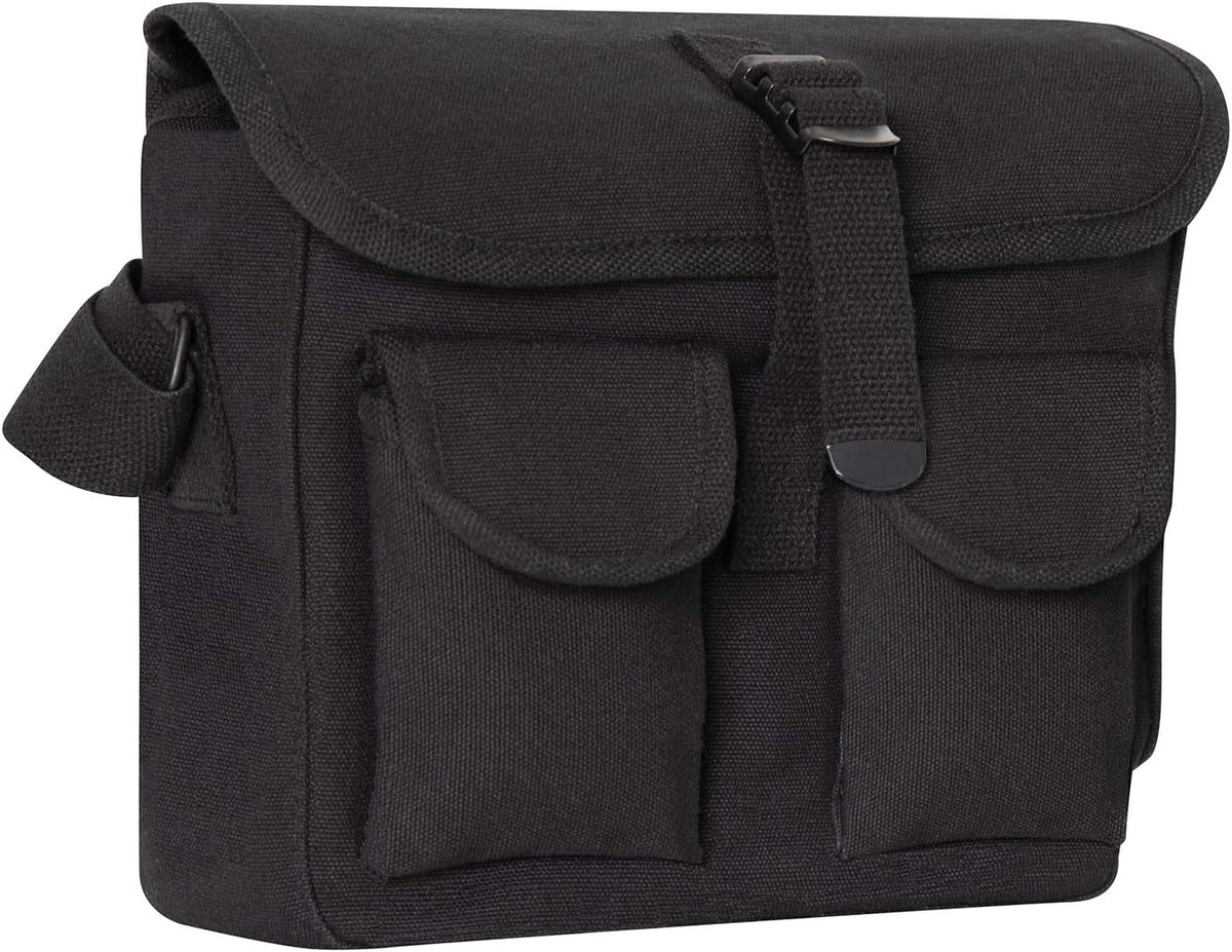 Canvas Shoulder Bag – Rugged Vintage Crossbody Storage Utility EDC Bag