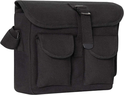 Canvas Shoulder Bag – Rugged Vintage Crossbody Storage Utility EDC Bag