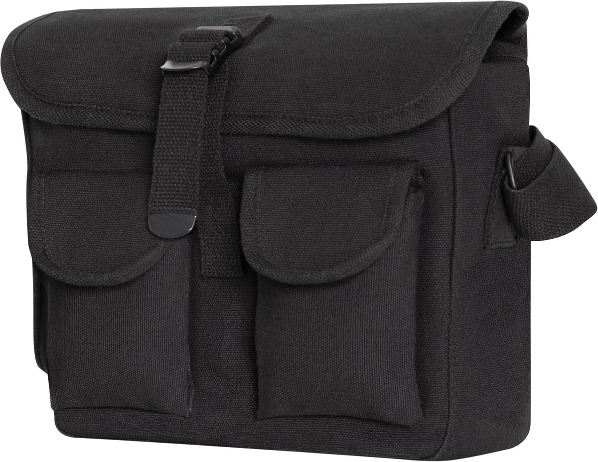 Canvas Shoulder Bag – Rugged Vintage Crossbody Storage Utility EDC Bag