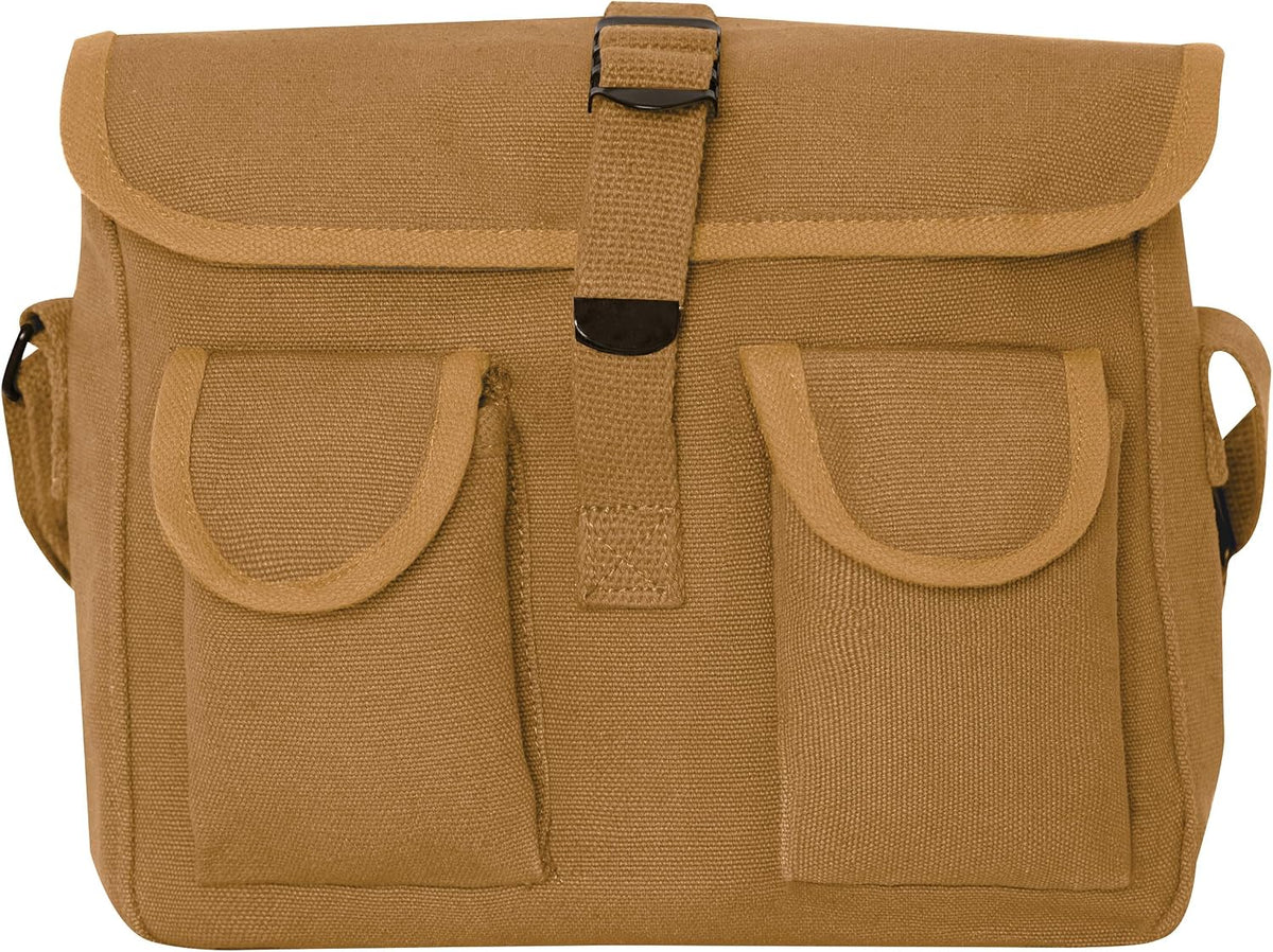 Canvas Shoulder Bag – Rugged Vintage Crossbody Storage Utility EDC Bag