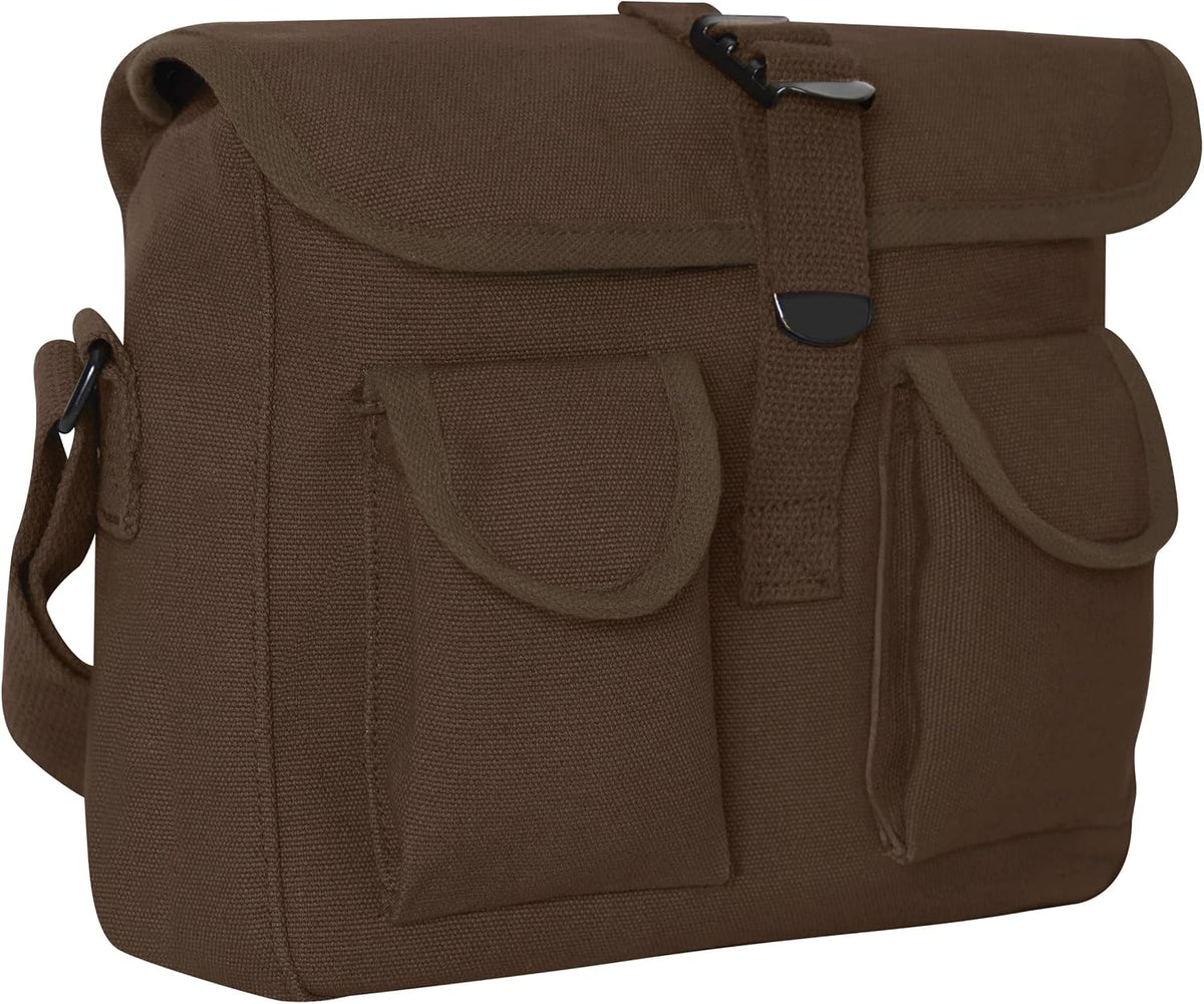 Canvas Shoulder Bag – Rugged Vintage Crossbody Storage Utility EDC Bag