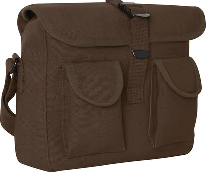 Canvas Shoulder Bag – Rugged Vintage Crossbody Storage Utility EDC Bag