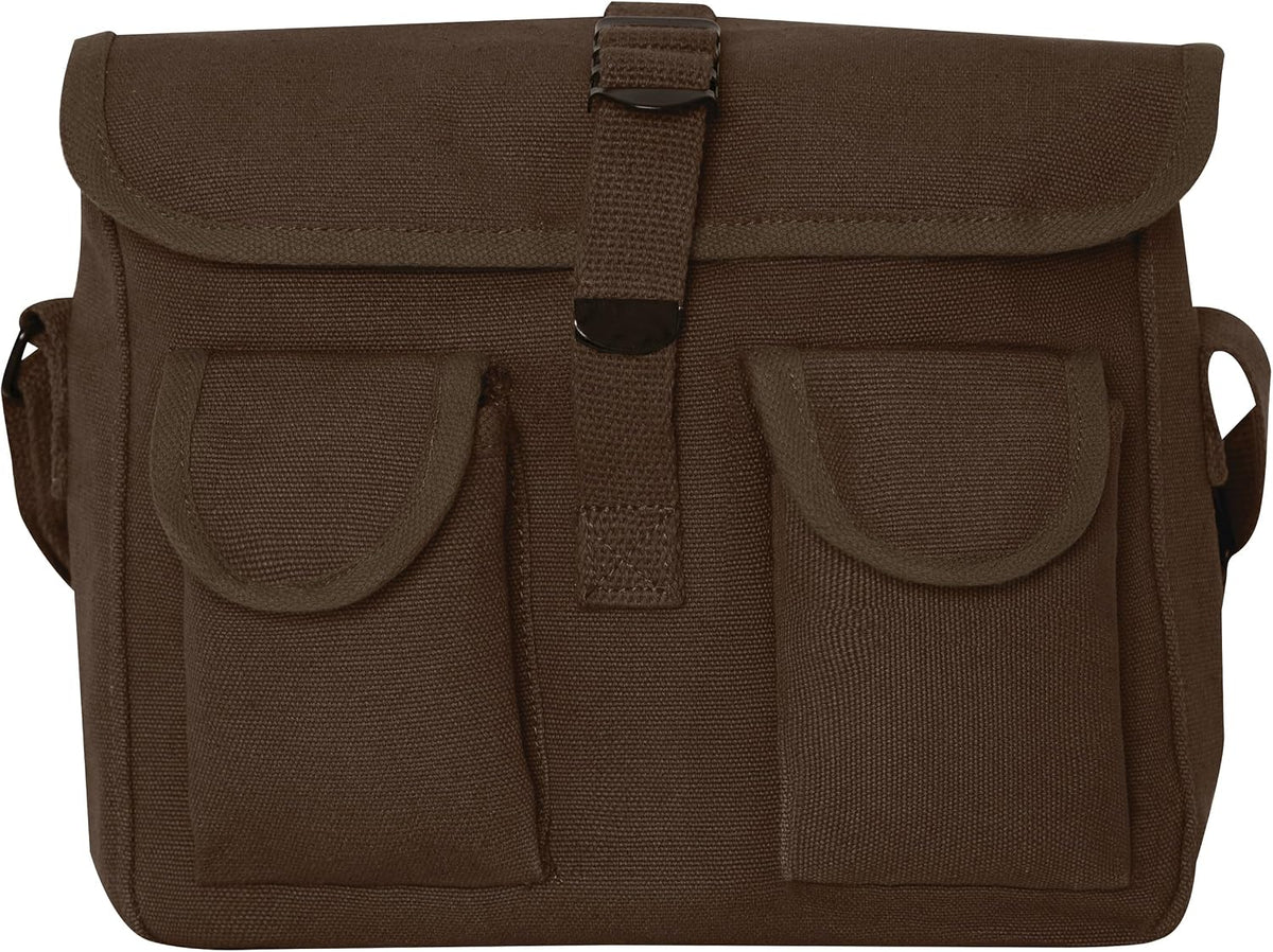 Canvas Shoulder Bag – Rugged Vintage Crossbody Storage Utility EDC Bag