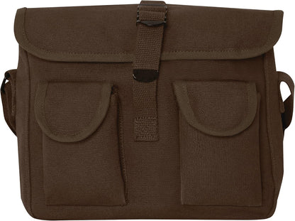 Canvas Shoulder Bag – Rugged Vintage Crossbody Storage Utility EDC Bag